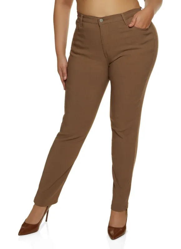 Plus Size Twill Skinny Pants sold by Rainbow