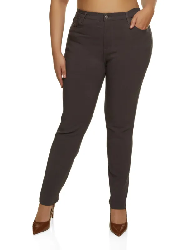 Plus Size Twill Skinny Pants sold by Rainbow