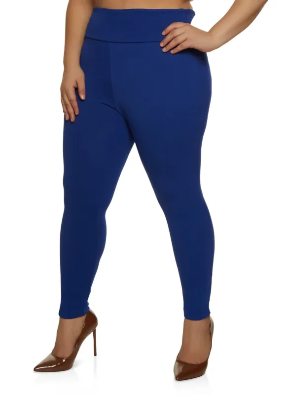 Plus Size Crepe Knit Pull On Pants sold by Rainbow