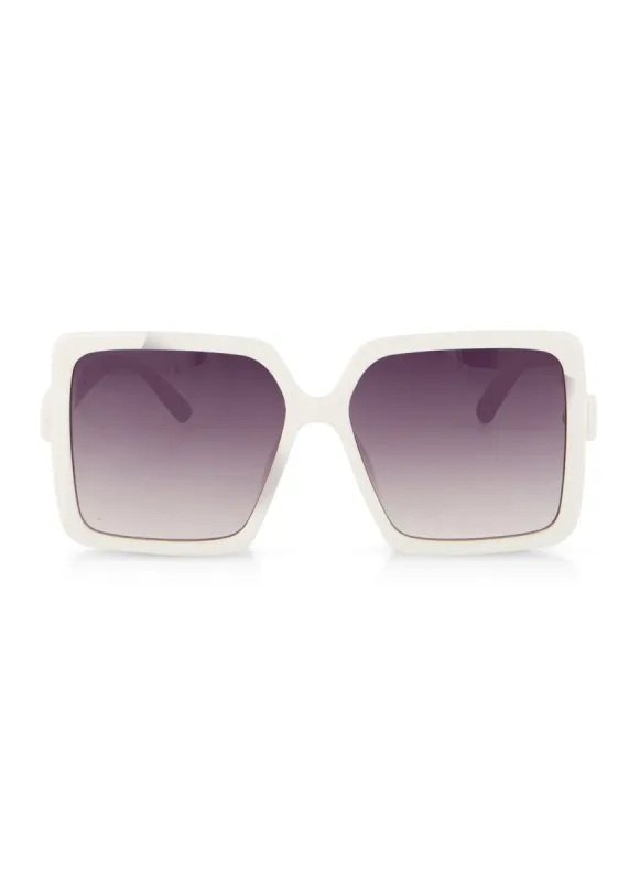 Oversized Ombre Lens Sunglasses sold by Rainbow