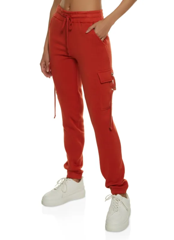 Cargo Pocket Fleece Drawstring Sweatpants sold by Rainbow