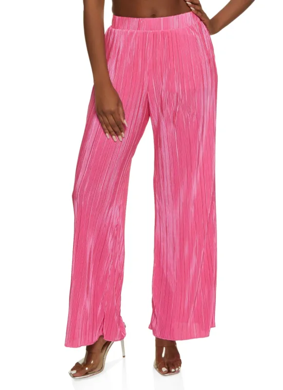 Plisse Palazzo Pants sold by Rainbow