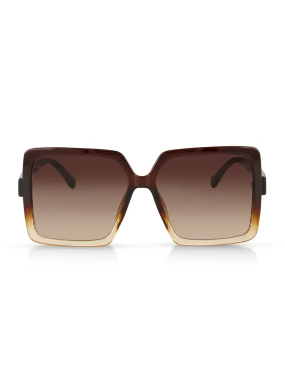 Oversized Ombre Lens Sunglasses sold by Rainbow