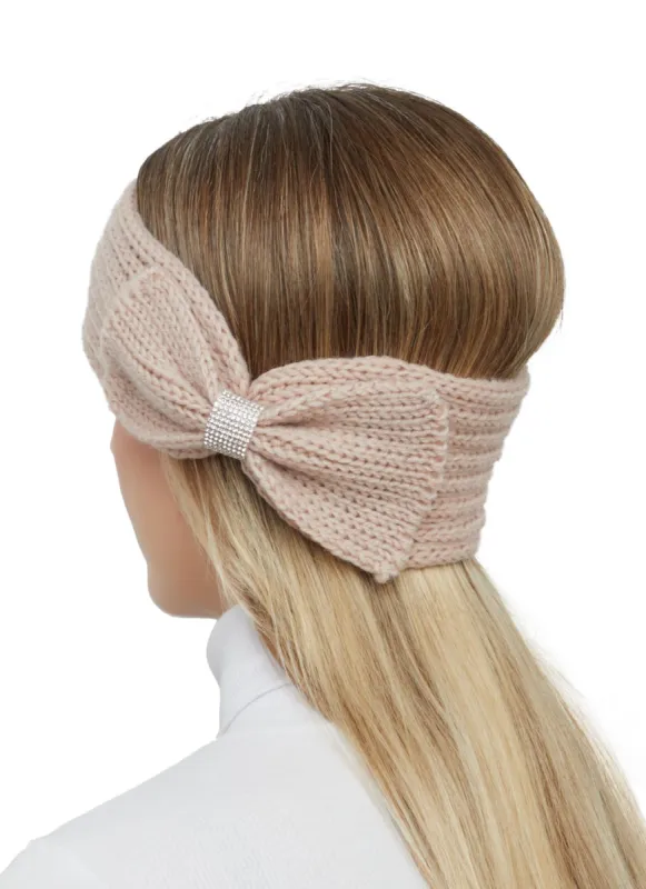 Bow Rhinestone Detail Head Wrap sold by Rainbow