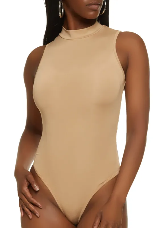 Mock Neck Tank Bodysuit sold by Rainbow