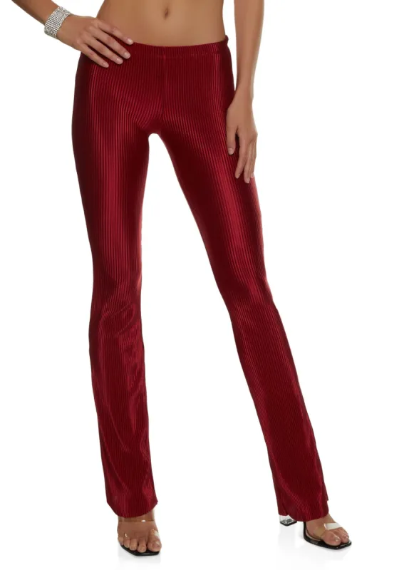 Solid Plisse Flared Pants sold by Rainbow