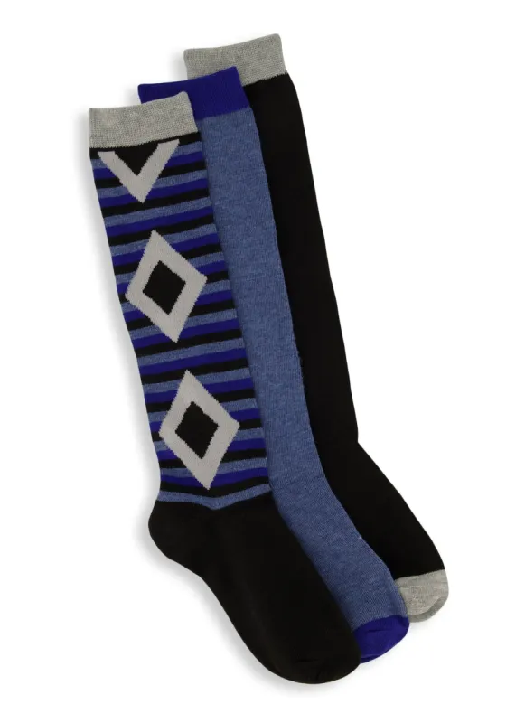 3 Pack Assorted Tall Socks Size 9-11 sold by Rainbow