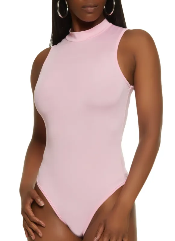 Mock Neck Tank Bodysuit sold by Rainbow