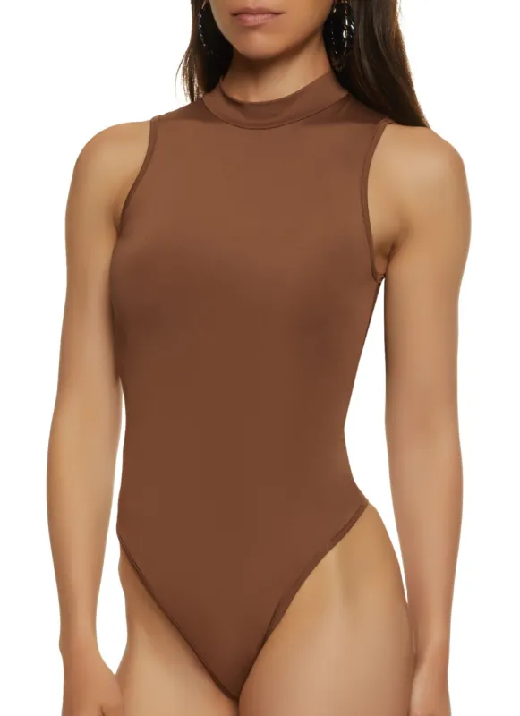 Mock Neck Tank Bodysuit sold by Rainbow