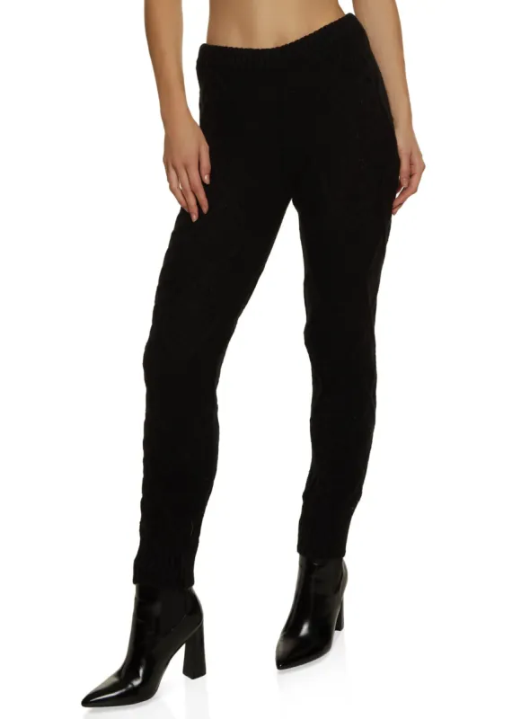 Cable Knit Pull On Pants sold by Rainbow