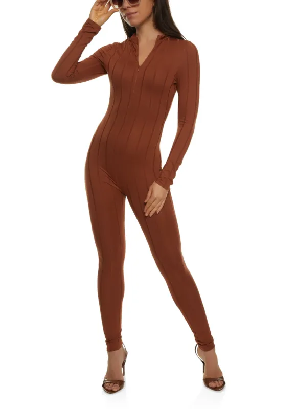 Long Sleeve Zip Neck Catsuit sold by Rainbow