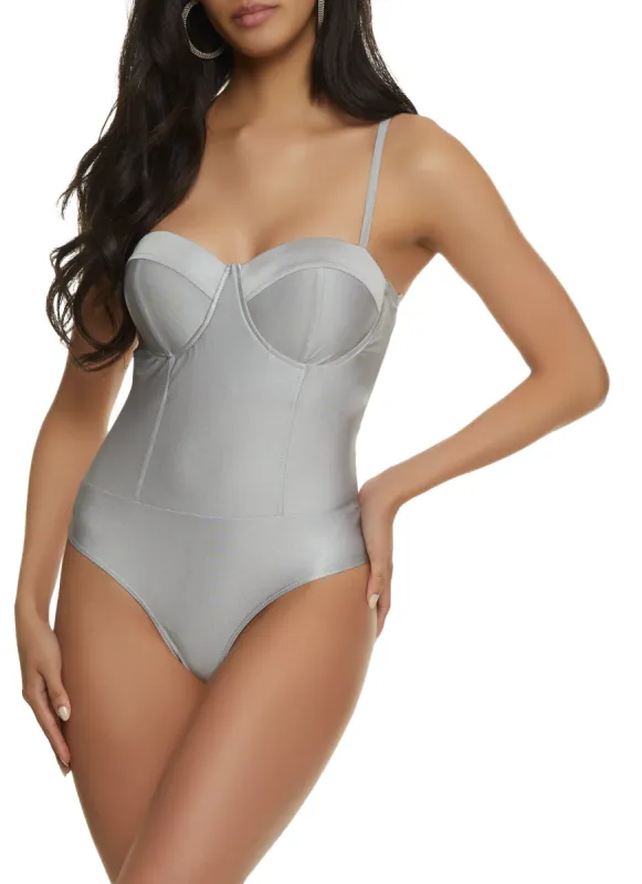 Bustier Corset Bodysuit sold by Rainbow