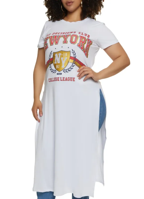 Plus Size Bad Decisions New York Maxi Tee sold by Rainbow