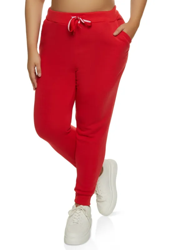 Plus Size Fleece Joggers sold by Rainbow