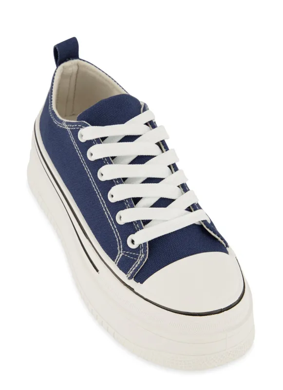 Platform Lace Up Sneakers sold by Rainbow