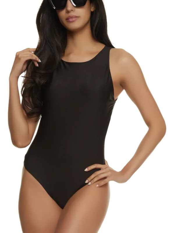 High Neck Tank Bodysuit sold by Rainbow
