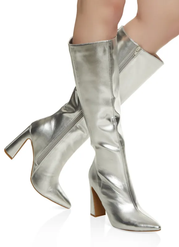Pointed Toe Knee High Boots sold by Rainbow