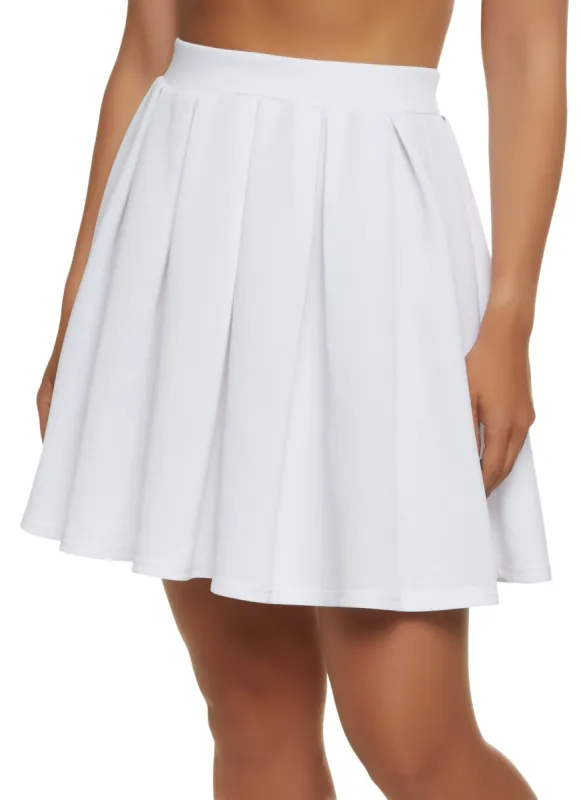 High Waisted Pleated Skirt sold by Rainbow
