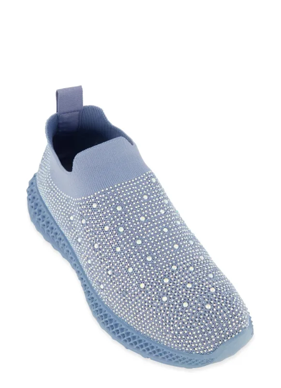 Rhinestone Slip On Sneakers sold by Rainbow