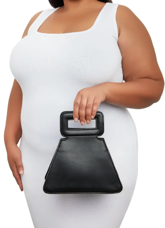 Square Handle Convertible Crossbody Handbag sold by Rainbow