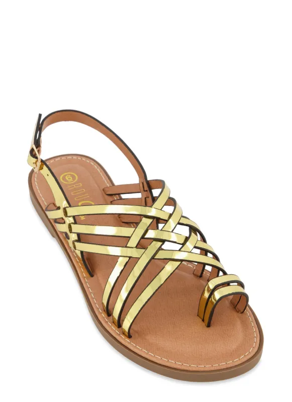 Strappy Toe Loop Sandals sold by Rainbow