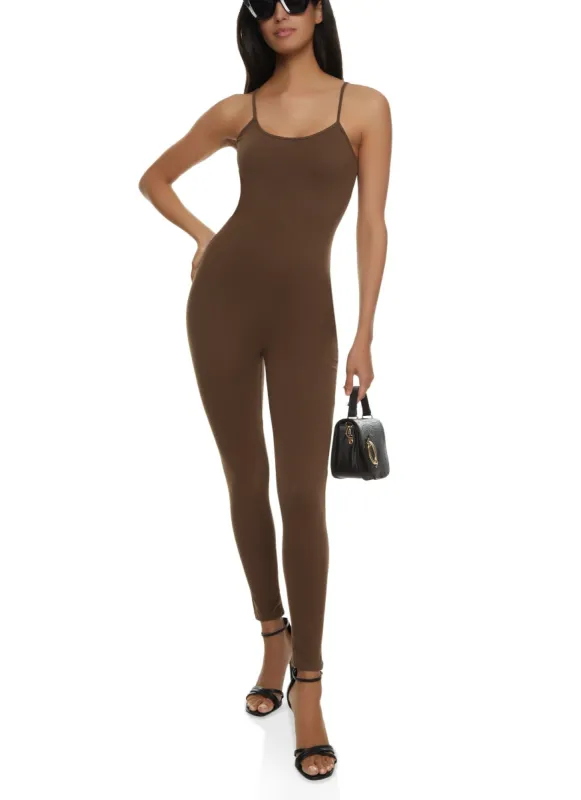 Sleeveless Scoop Neck Catsuit sold by Rainbow