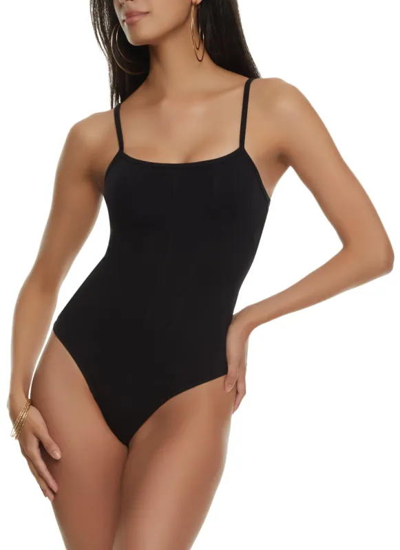 Seamless Body Contour Pintuck Cami Bodysuit sold by Rainbow
