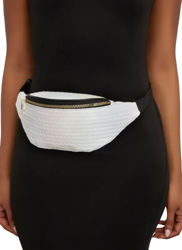 Woven Crescent Fanny Pack sold by Rainbow
