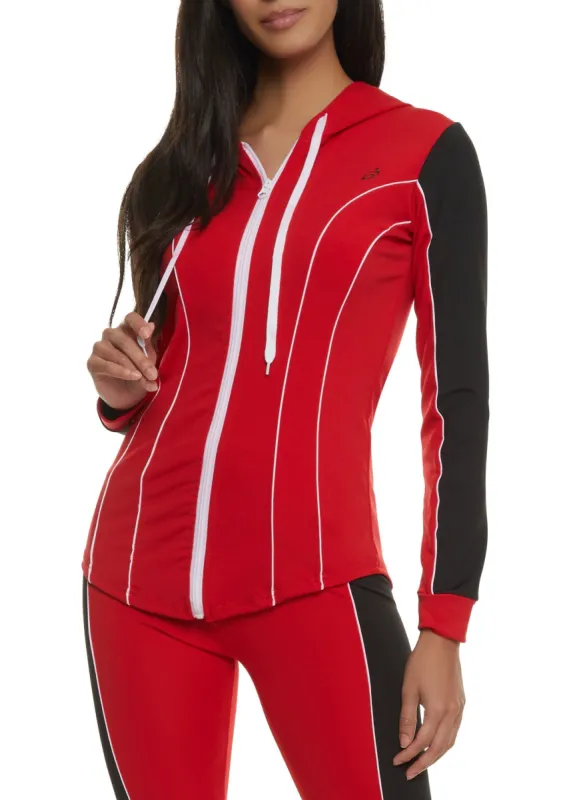 Color Block Stripe Detail Track Jacket sold by Rainbow