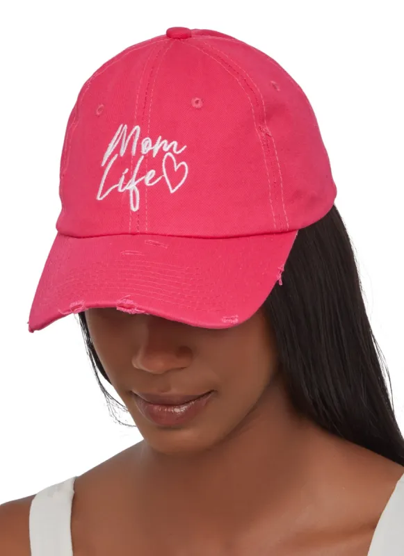Mom Life Baseball Cap sold by Rainbow