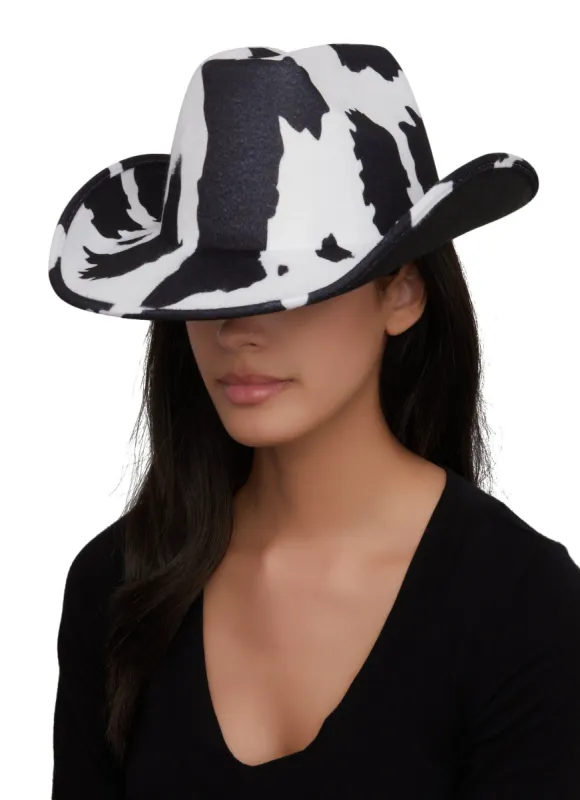 Cow Print Cowboy Hat sold by Rainbow