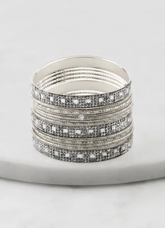 Cubic Zirconia Bangles Set of 13 sold by Rainbow