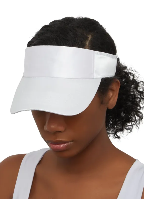 Solid Satin Visor sold by Rainbow