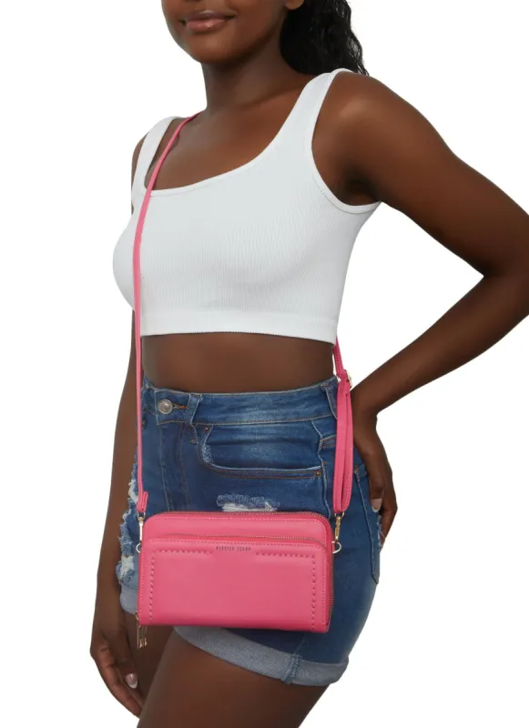 Triple Zipper Convertible Crossbody Bag sold by Rainbow