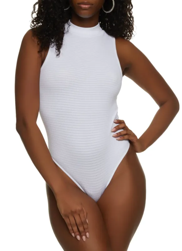 Sleeveless Seamless Waffle Knit Bodysuit sold by Rainbow