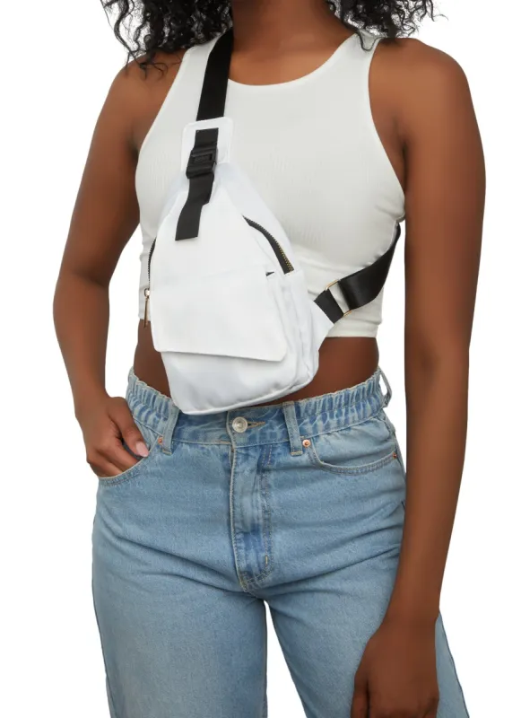 Nylon Flap Pocket Sling Backpack sold by Rainbow