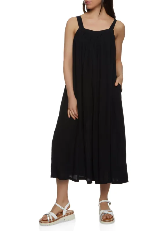 Square Neck Wide Leg Jumpsuit sold by Rainbow