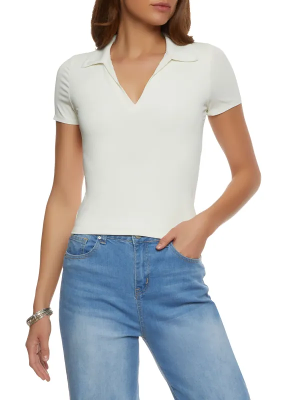 Haute Monde V Neck Polo sold by Rainbow