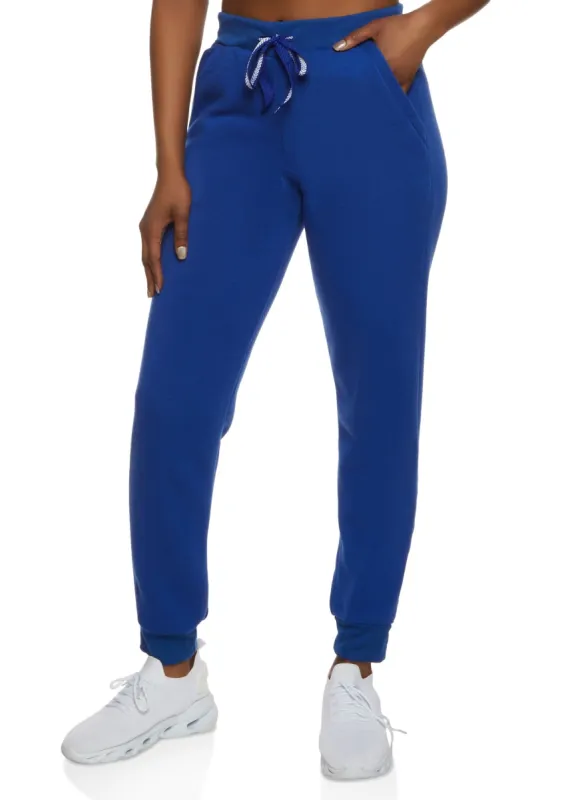 Fleece Pocket Drawstring Joggers sold by Rainbow