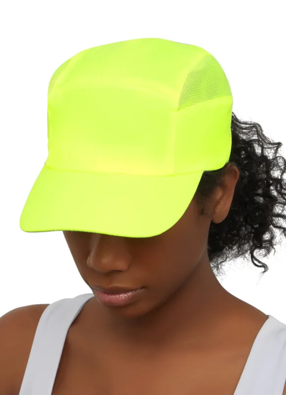 Nylon Mesh Detail Baseball Hat sold by Rainbow