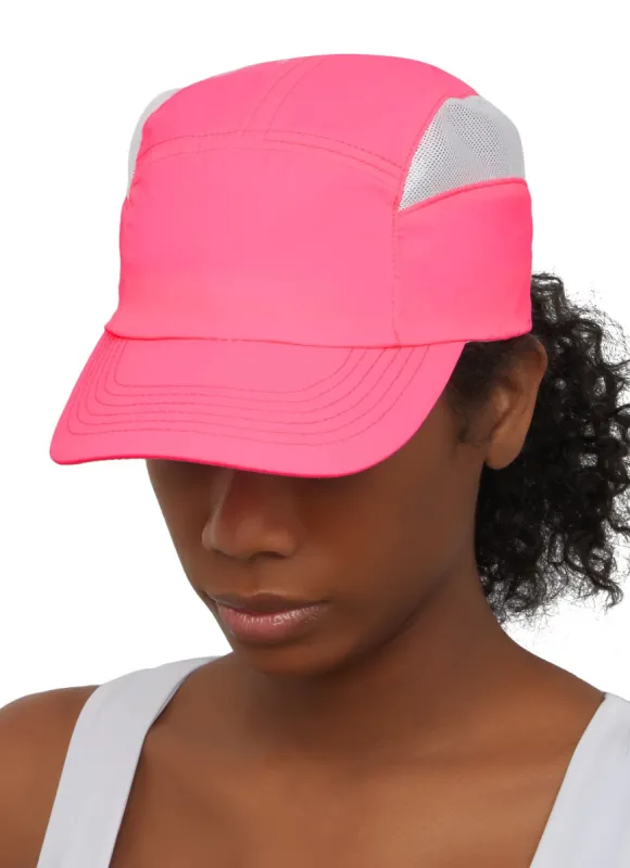 Nylon Mesh Detail Baseball Hat sold by Rainbow
