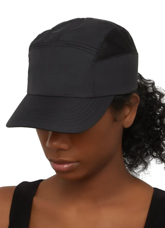 Nylon Mesh Detail Baseball Hat sold by Rainbow