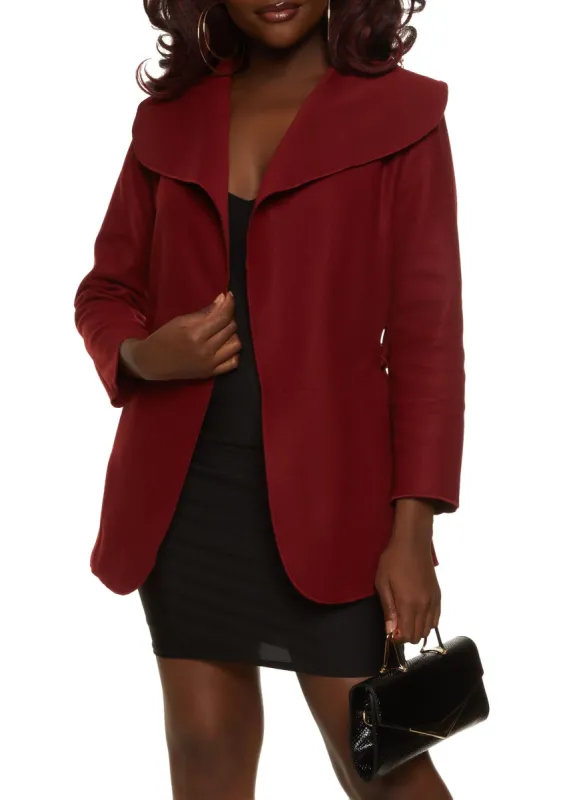 Waterfall Collar Belted Coat sold by Rainbow