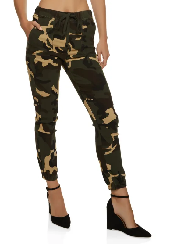 Drawstring High Waist Joggers sold by Rainbow