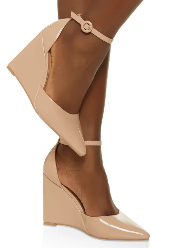 Ankle Strap Wedge Pumps sold by Rainbow