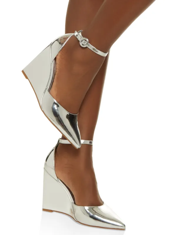 Ankle Strap Wedge Pumps sold by Rainbow