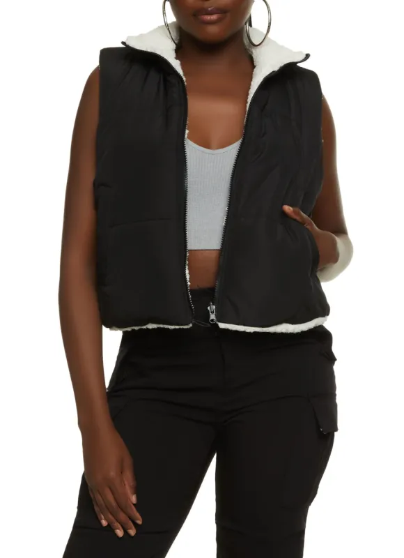 Reversible Sherpa Vest sold by Rainbow