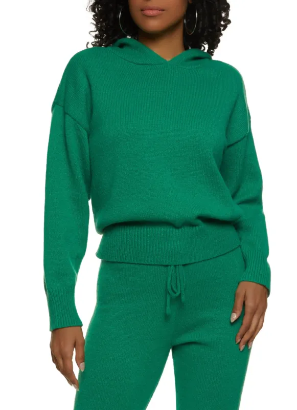 Brushed Knit Hooded Sweater sold by Rainbow