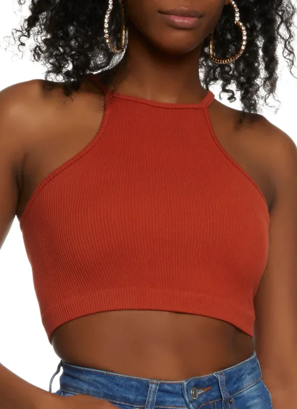 Seamless High Neck Cami Top sold by Rainbow