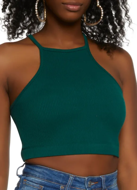 Seamless High Neck Cami Top sold by Rainbow